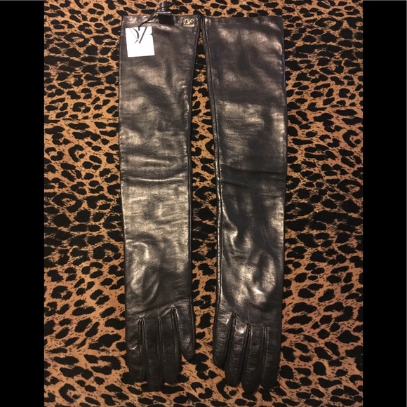 Diane Von Furstenberg Accessories - Opera Leather Gloves